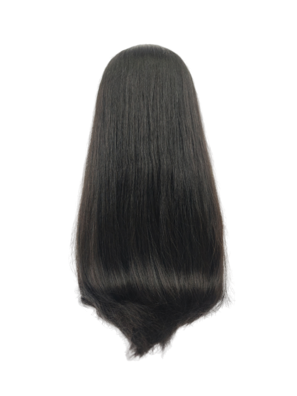 fishnet hair topper silk base top straight