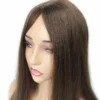silk base human hair toppers