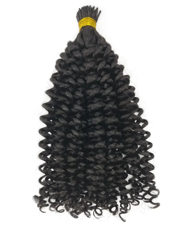 kinky curly i tip hair extensions