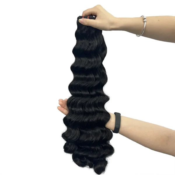 10A Hair Bundles Indian Hair Bone Deep Wave Curly.