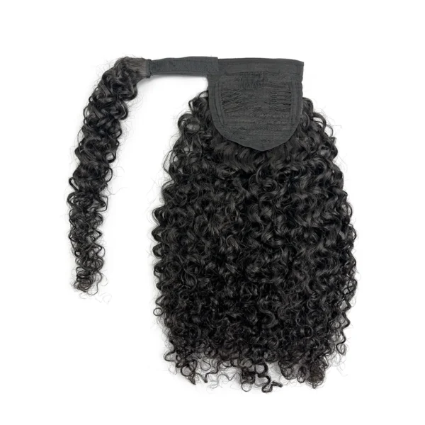 indian jerry curl ponytail human hair